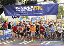 Winship Win the Fight 5K starting line