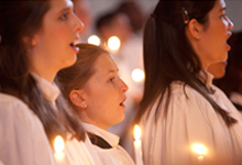 Performers in "A Festival of Nine Lessons and Carols"