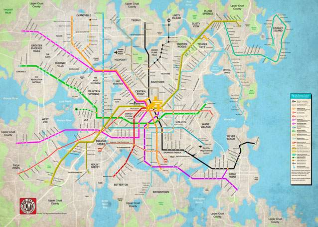 Explore the enhanced, interactive map of Big City.