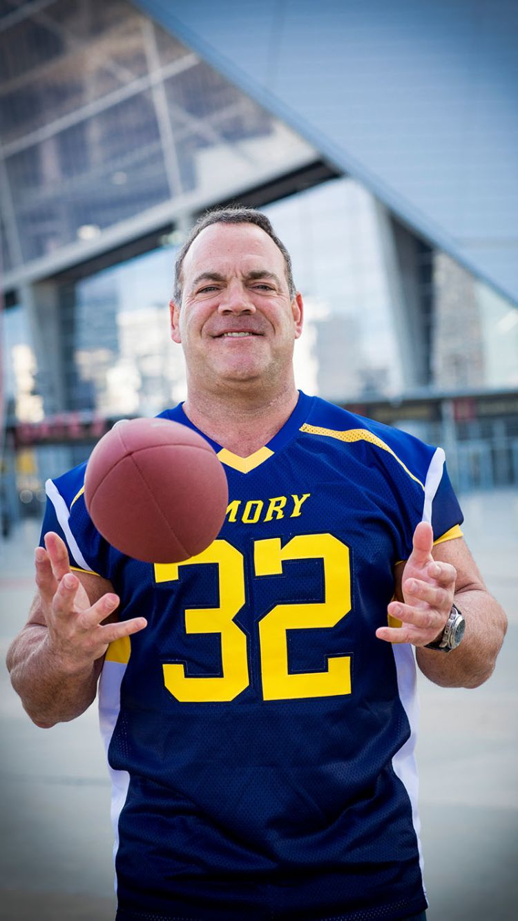 Spero Karas with football