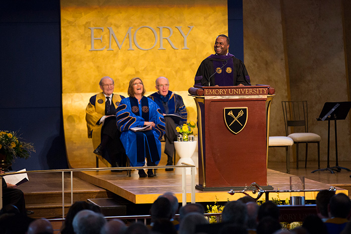 Atlanta Mayor Kasim Reed welcomed Sterk into her new role and praised her commitment to deepening Emory's engagement with Atlanta.