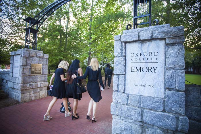 Students consoled and supported one another while joining in a symbolic procession to Oxford's Seney Hall, located on the Oxford Quadrangle in the heart of campus.