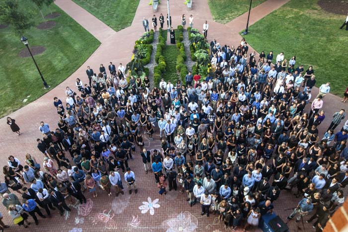 "Let us pass in the light that Abinta and Faraaz left behind. In remembering them, we remember what evokes our deepest humanity," Emory President-elect Claire Sterk told the crowd gathered near the steps of Oxford's Seney Hall.