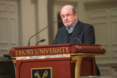 Salman Rushdie lectures on freedom, liberty and free speech