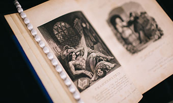 An original copy of Mary Shelley's "Frankenstein" at Emory