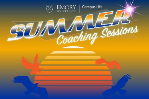 Summer coaching sessions graphic with a sunrise