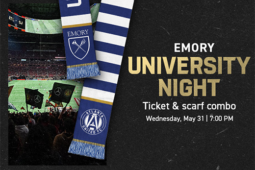 Atlanta United and Emory night graphic