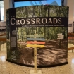 crossroads exhibit sign