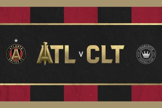Atlanta United FC and Charlotte FC logos 