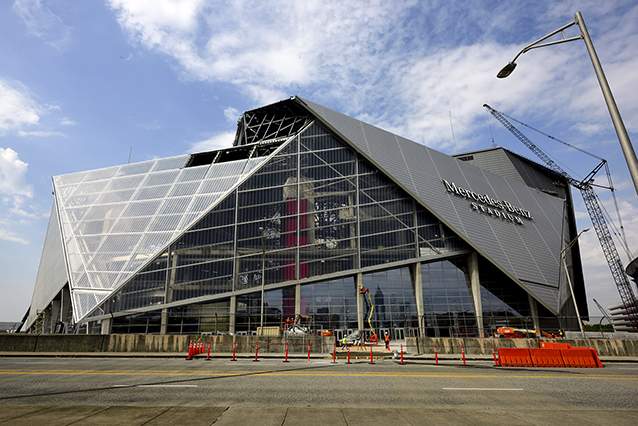 Atlanta will host the 2019 Super Bowl in the new Mercedes-Benz Stadium.
