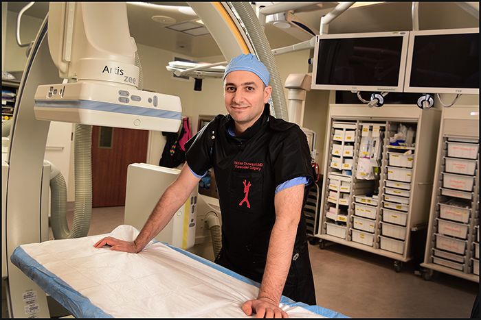 Yazan Duwayri in an operating room. 