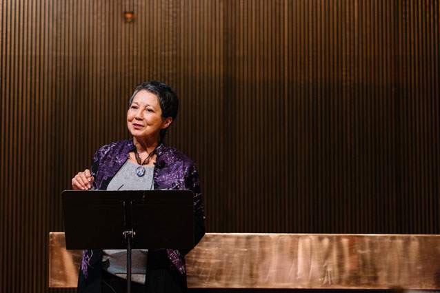 Rita Nakashima Brock served as keynote speaker at Emory&#39;s recent symposium on moral injury, moral repair and moral leadership.