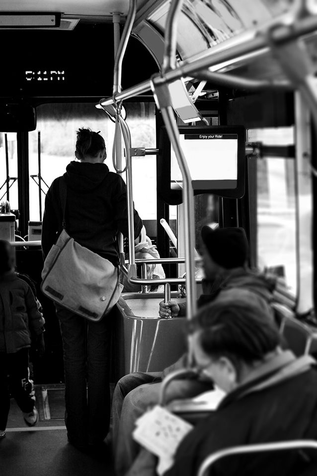 Passengers ride a Marta bus in metro Atlanta.