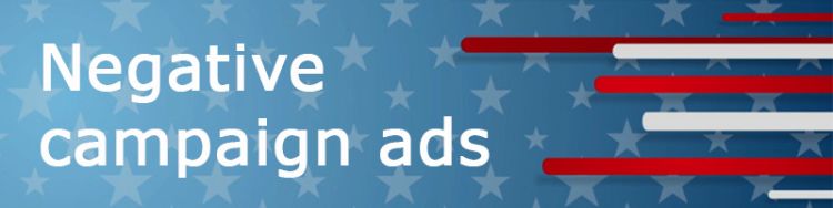 Section divider: Negative campaign ads