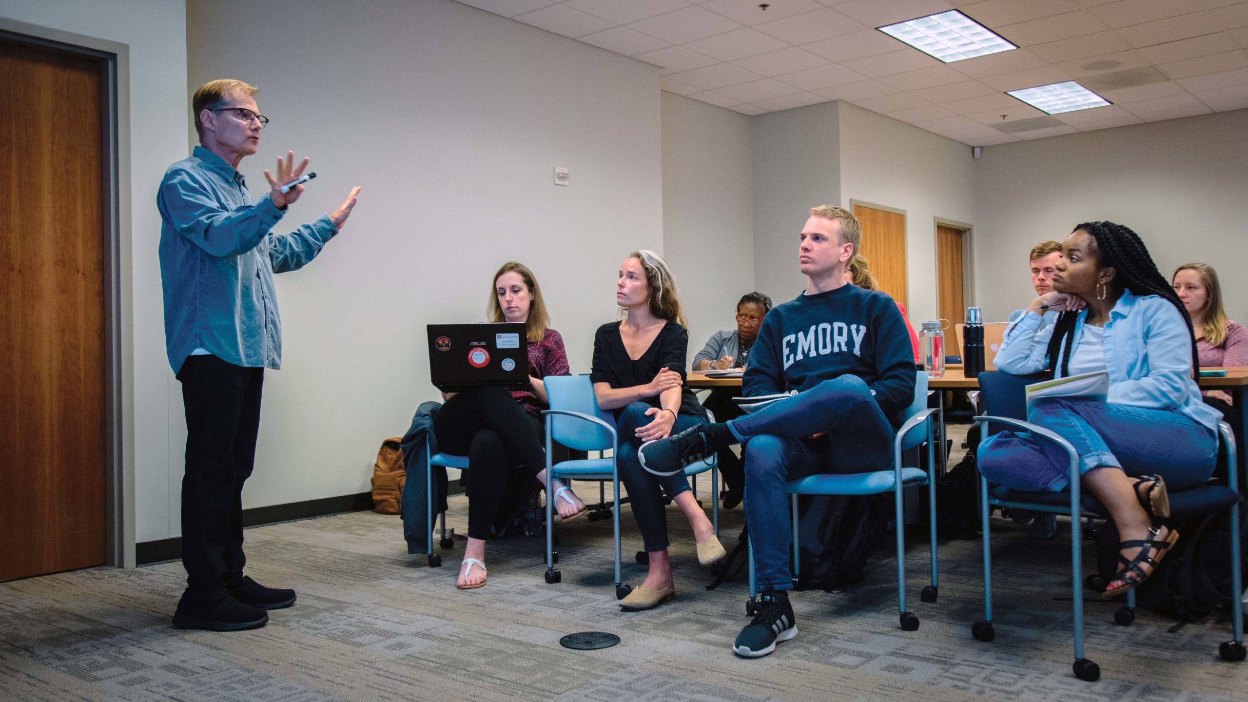 photo of tim porter-o'grady teaching students