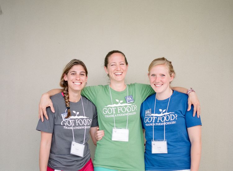 Emory students from the School of Medicine's Physicians Assistant (PA) Program volunteer in a field