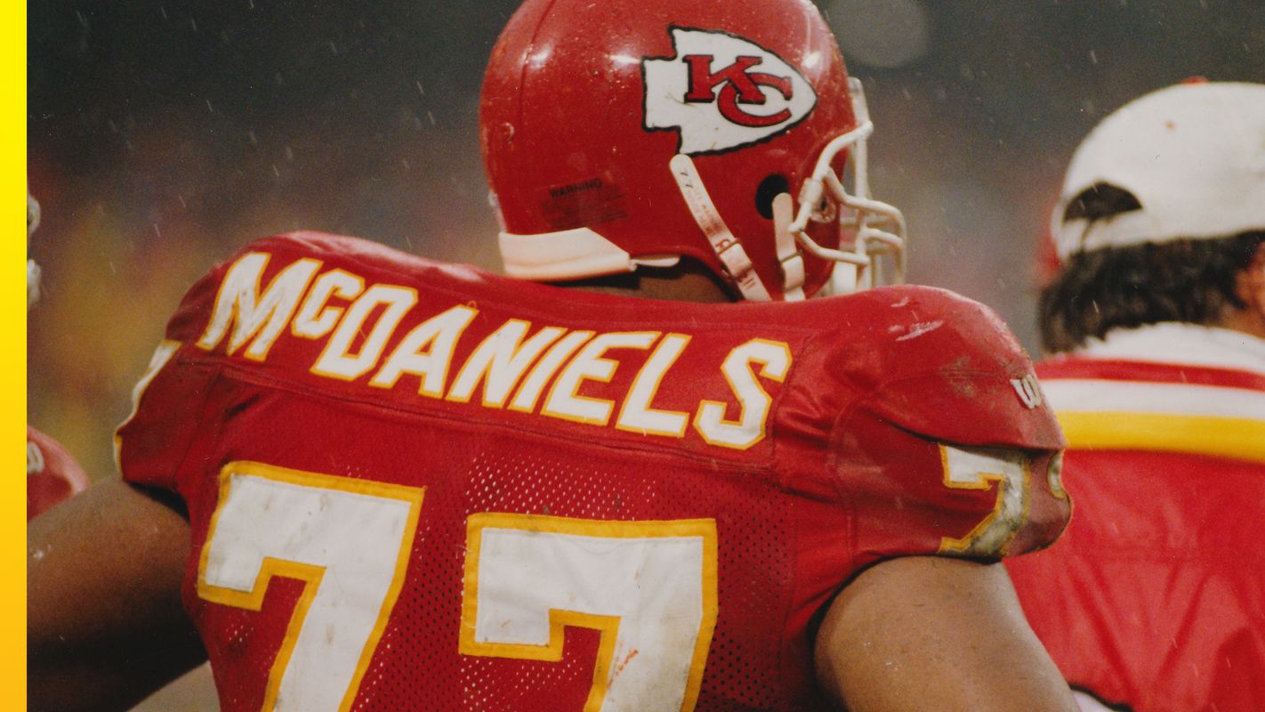 Pellom McDaniels in his Kansas City Chiefs uniform