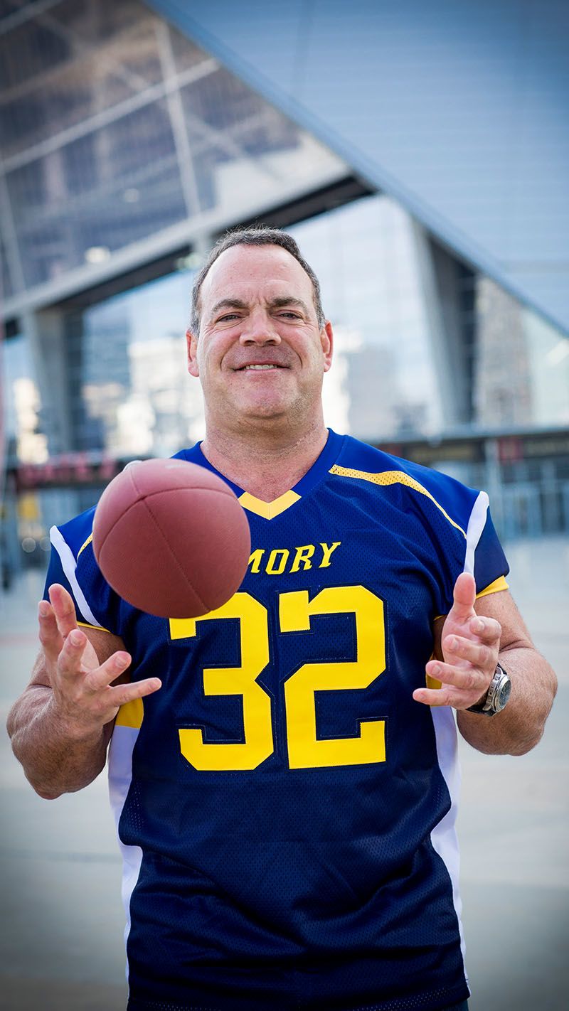Spero Karas with football