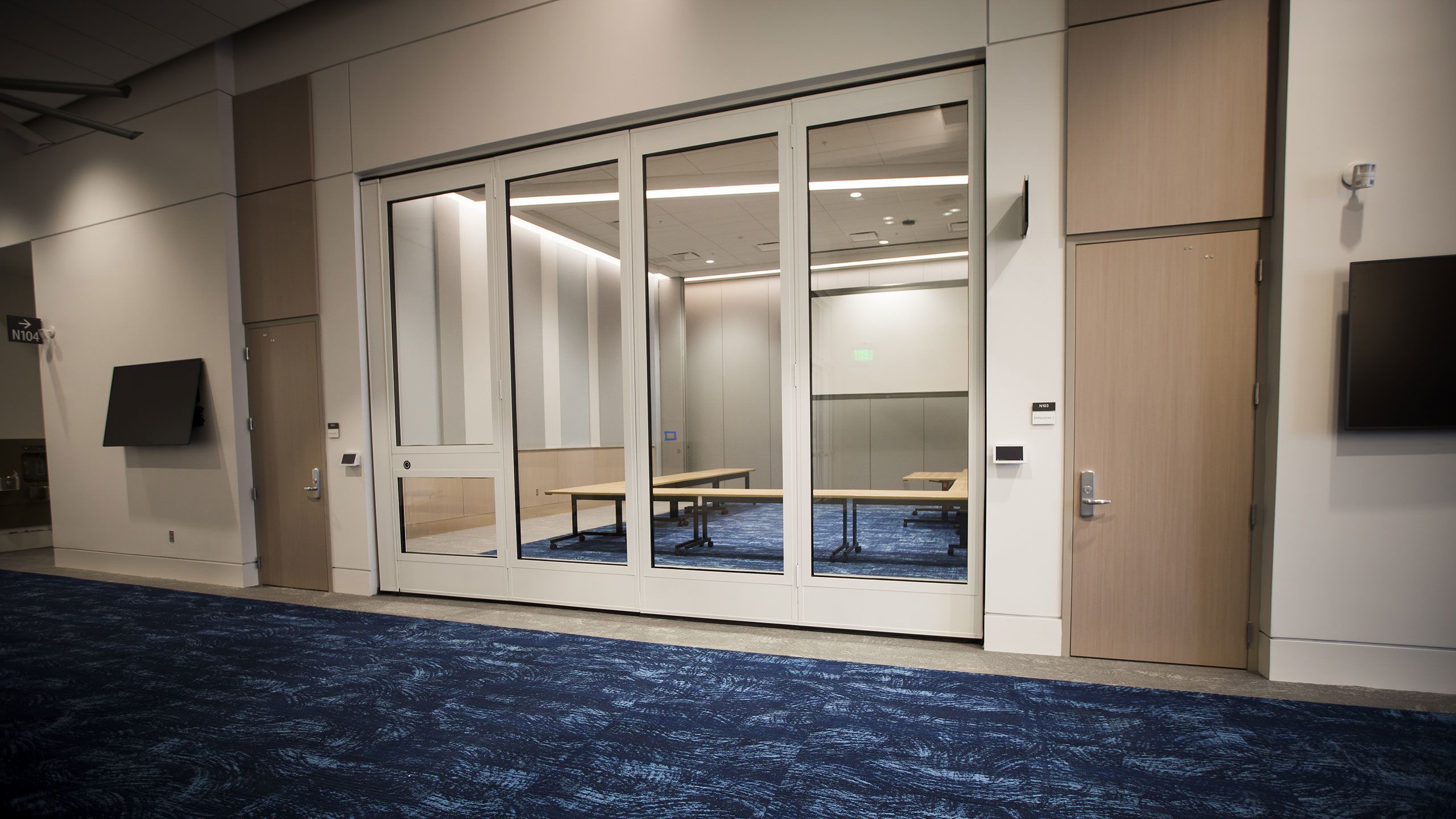 A view of the Multi-Purpose Room from the outside