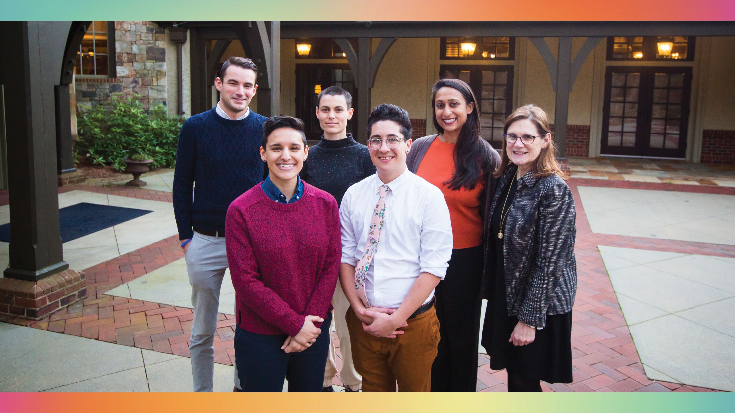 Group shot of nursing students, faculty, and staff