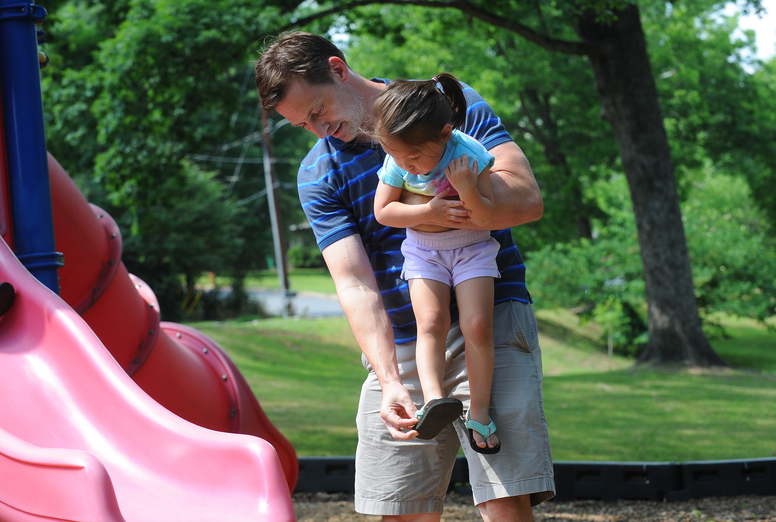 James Rilling with his daughter.