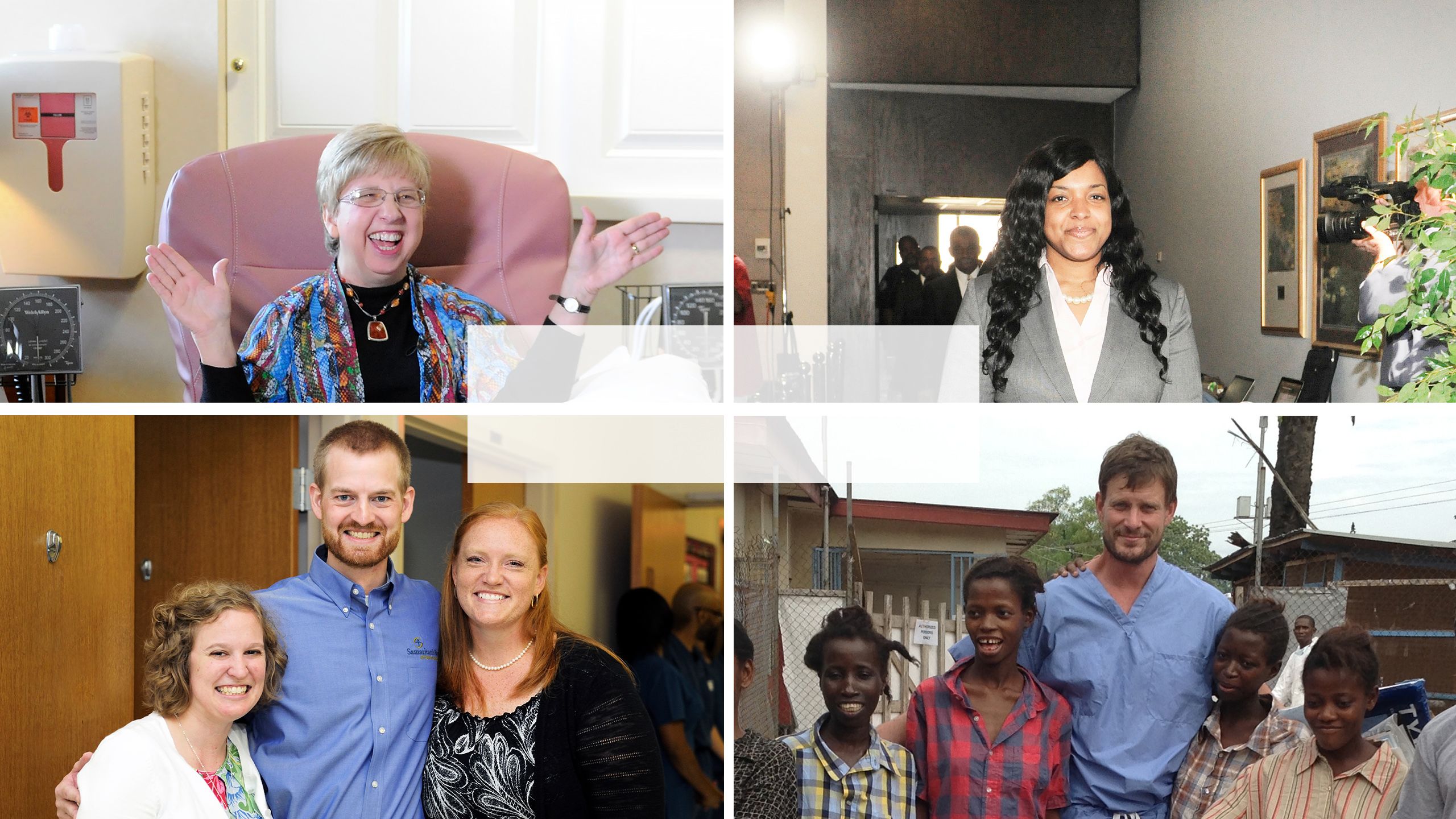 Opening image Nancy Writebol, Amber Vinson, Ian Crozier and Kent Brantly 