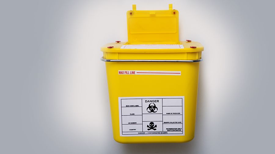 Yellow medical waste rec