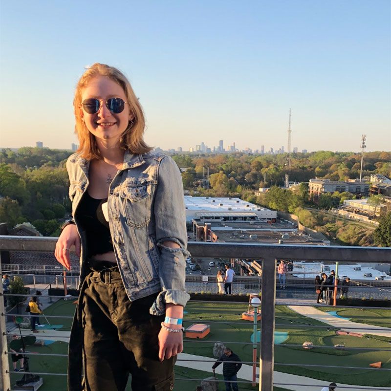 A portrait of Emma Rosenau
