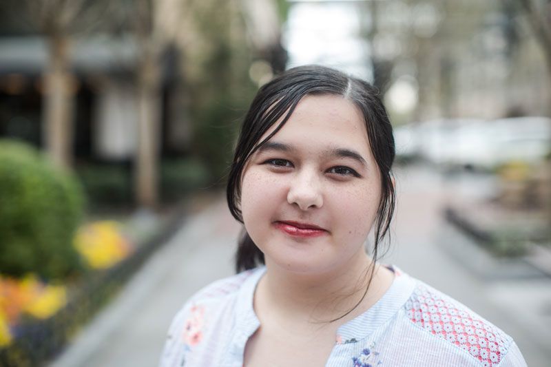 A portrait of Sarah Vickery-Hartanto