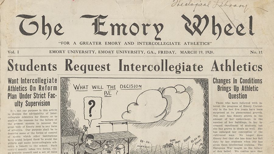 The Emory Wheel front page March 19, 1920