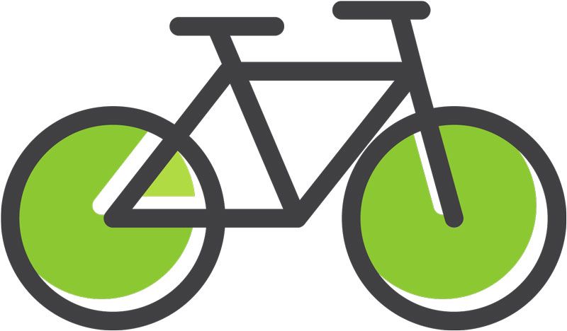 An icon shows a bike with green tires