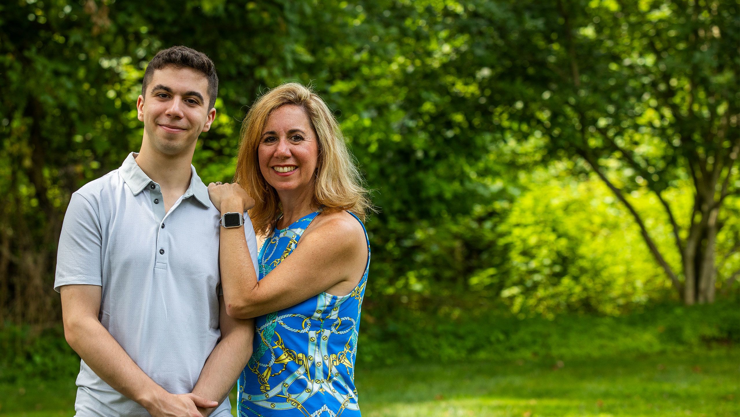A portrait of Alec Russin and Andrea Shindelman Russin