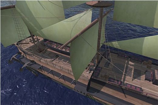 Rendering of slave ship from Voyages website