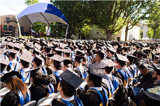 Emory graduates at commencement 2019