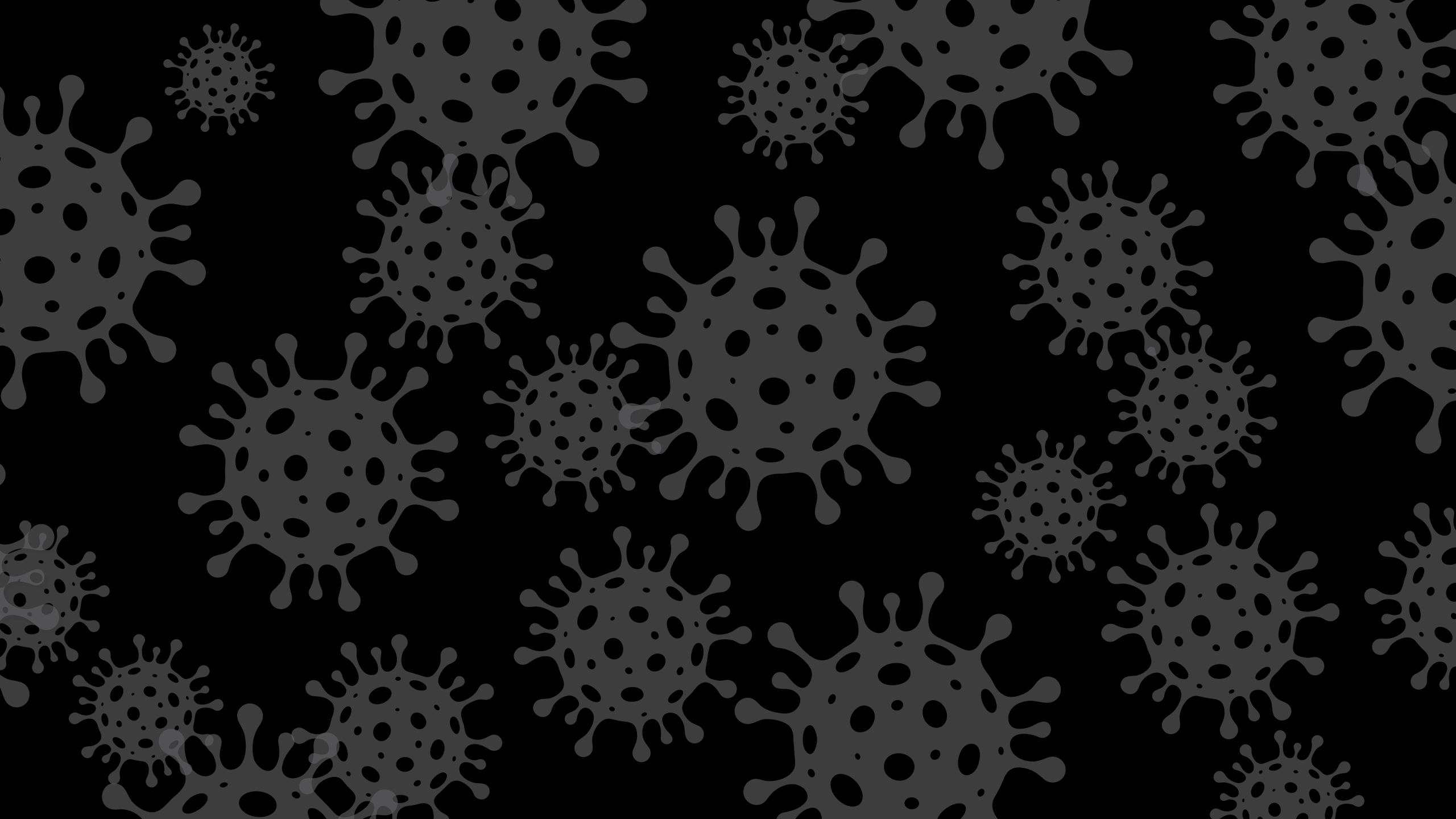 black background pattern of covid