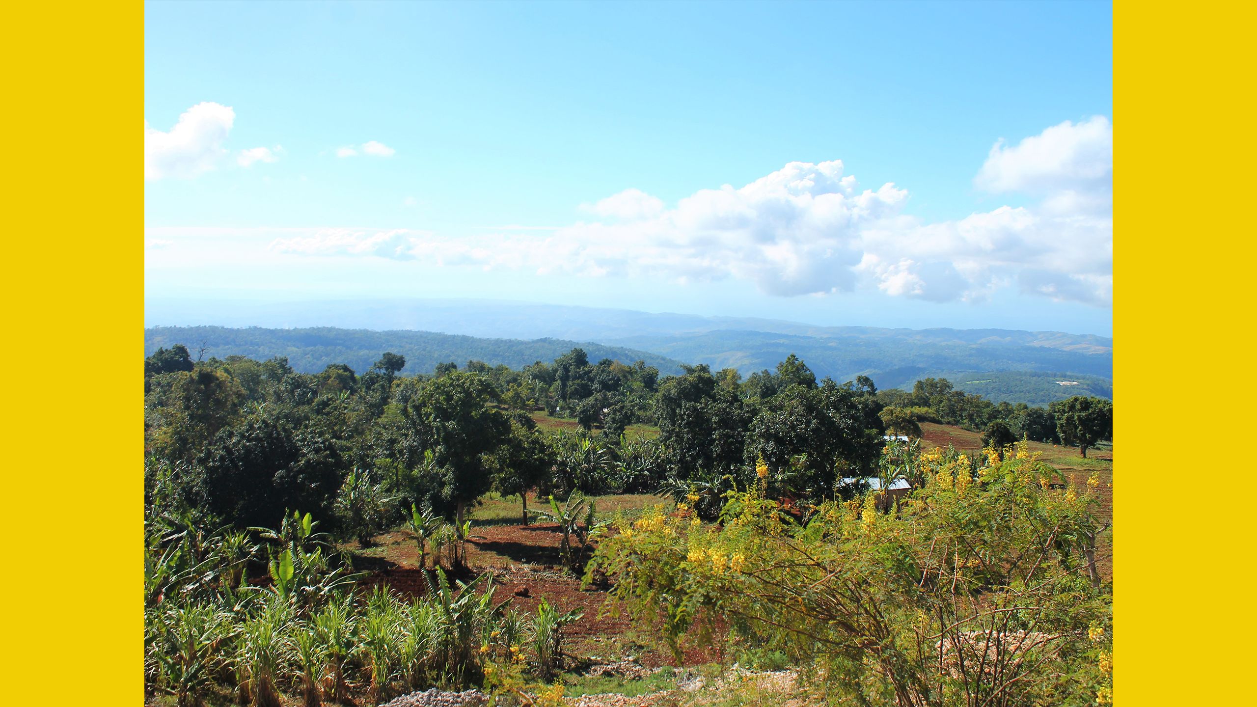 Haiti horizon mountain view