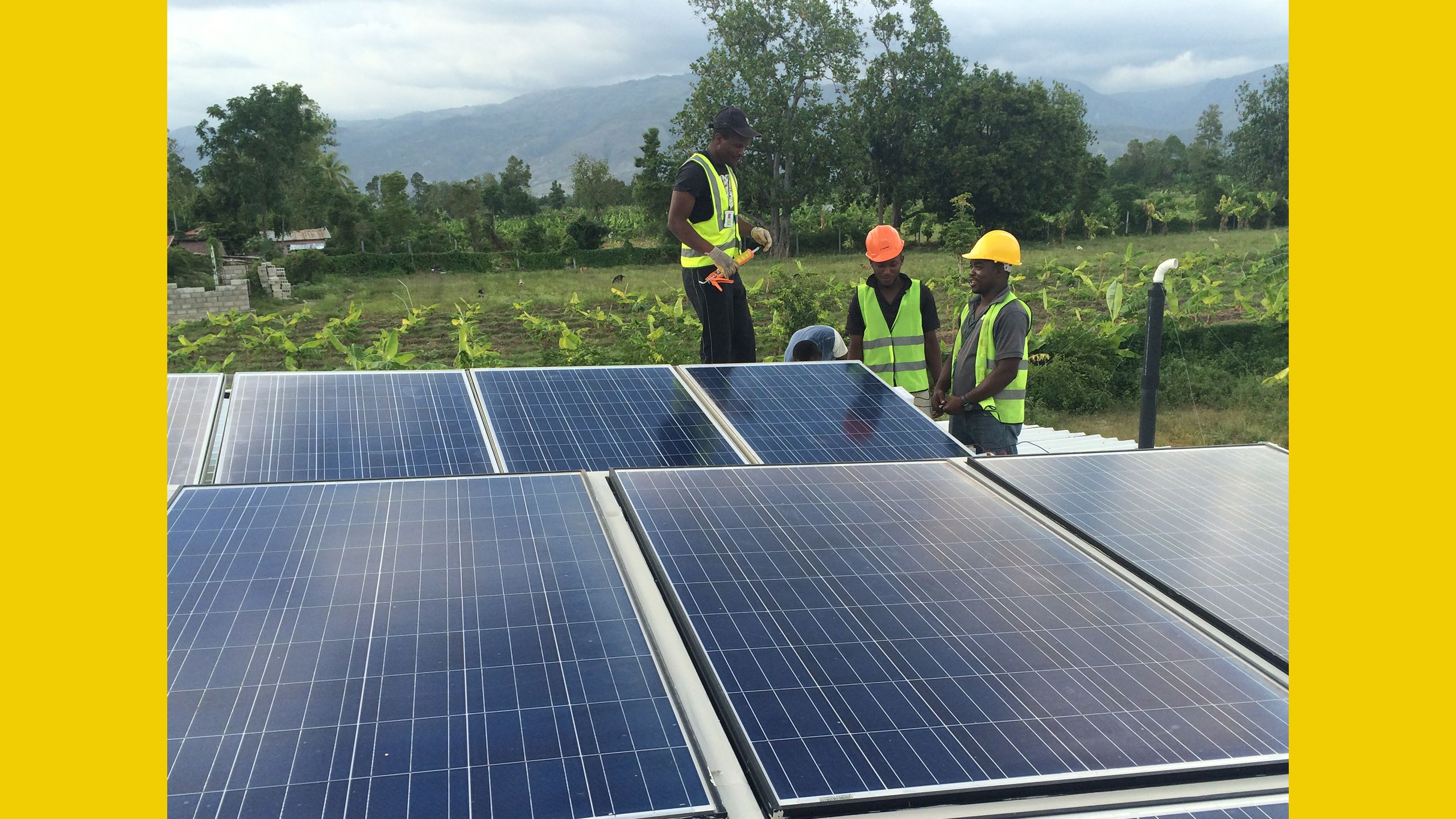 10Power solar installation on water purification centers in Haiti. 