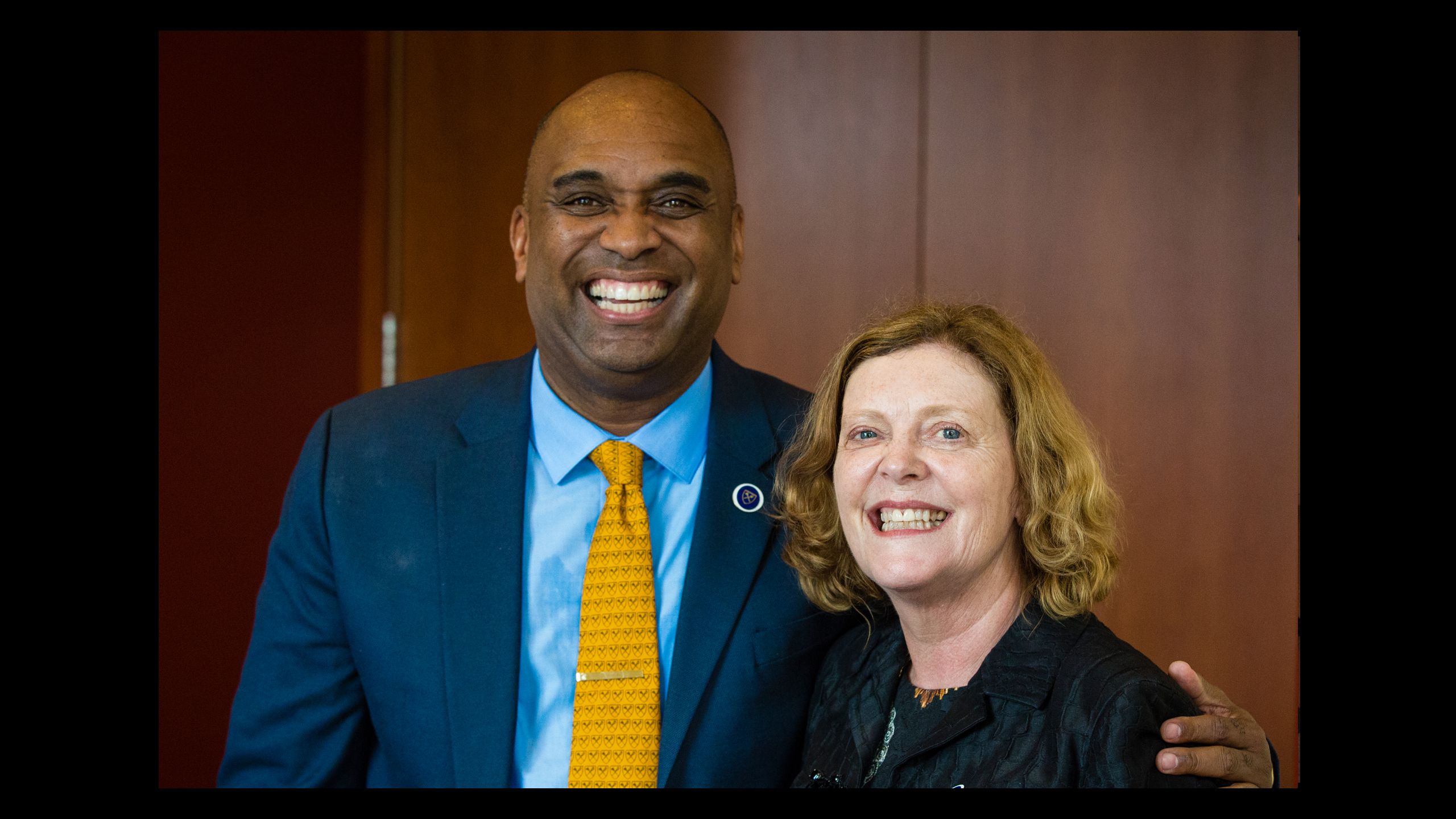 Dwight McBride with Claire Sterk