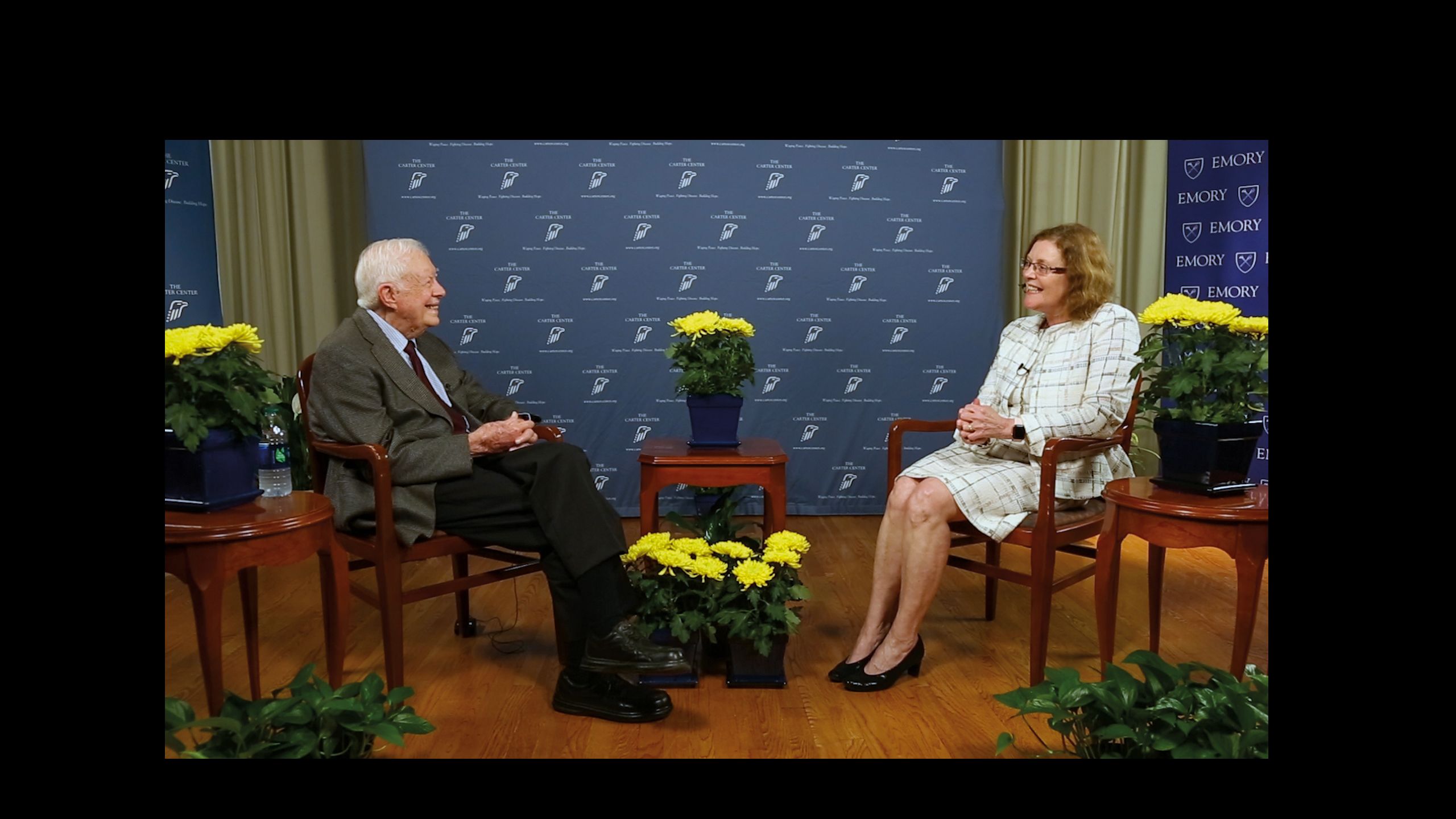 President Jimmy Carter with Claire Sterk