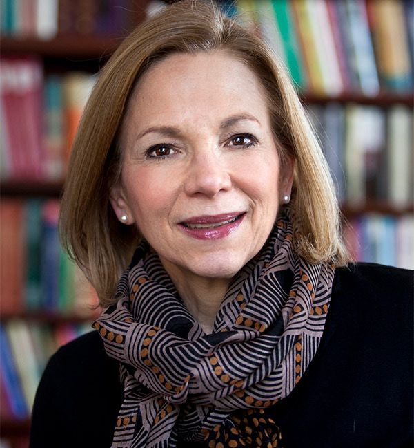 Dean Lisa Tedesco poses for photo in her office.