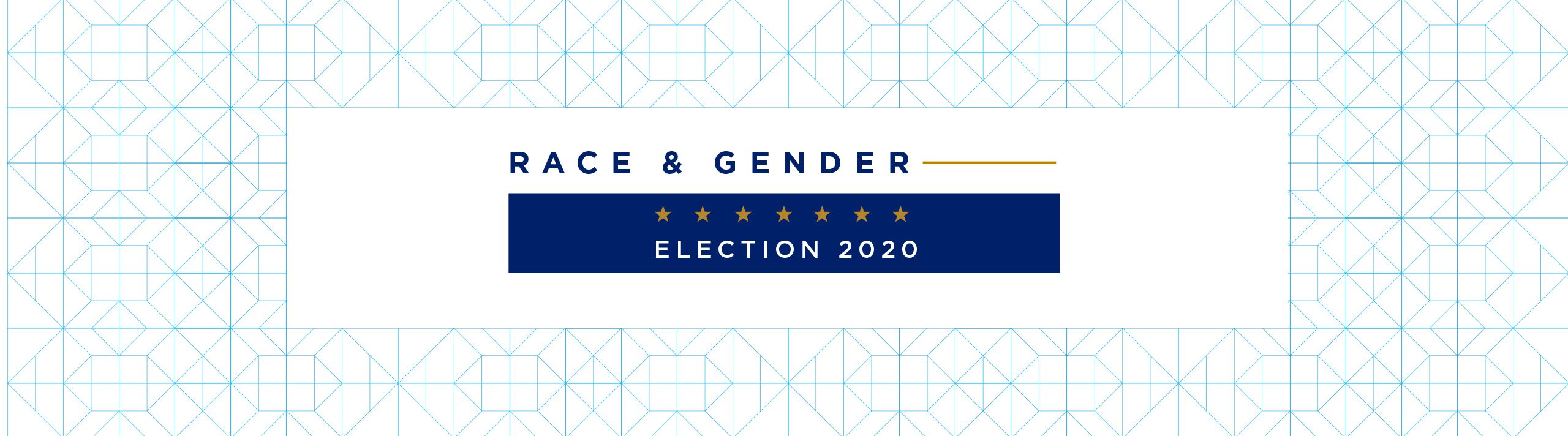 Race and Gender Election 2020 graphic