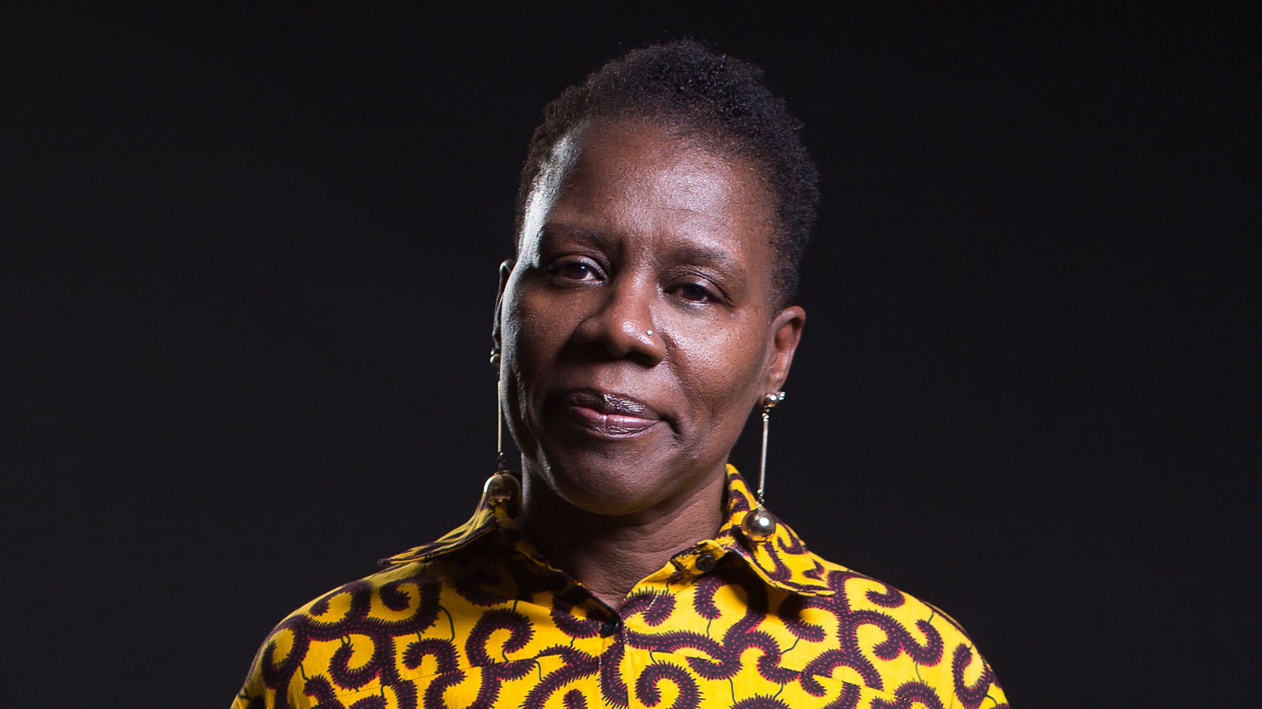 Portrait of Carol Henderson standing