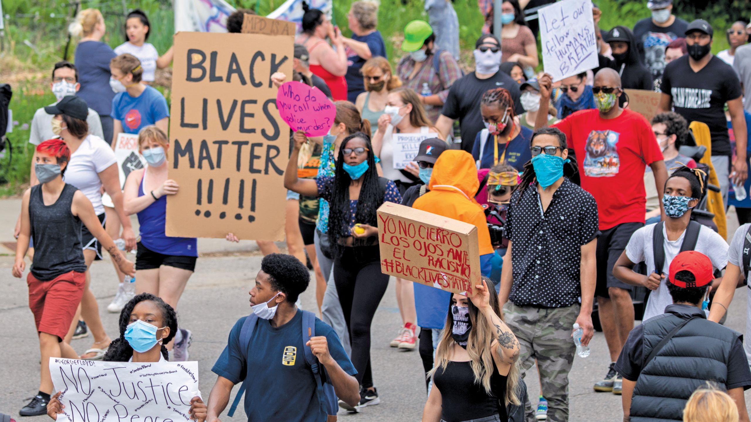 Black Lives Matter marchers.