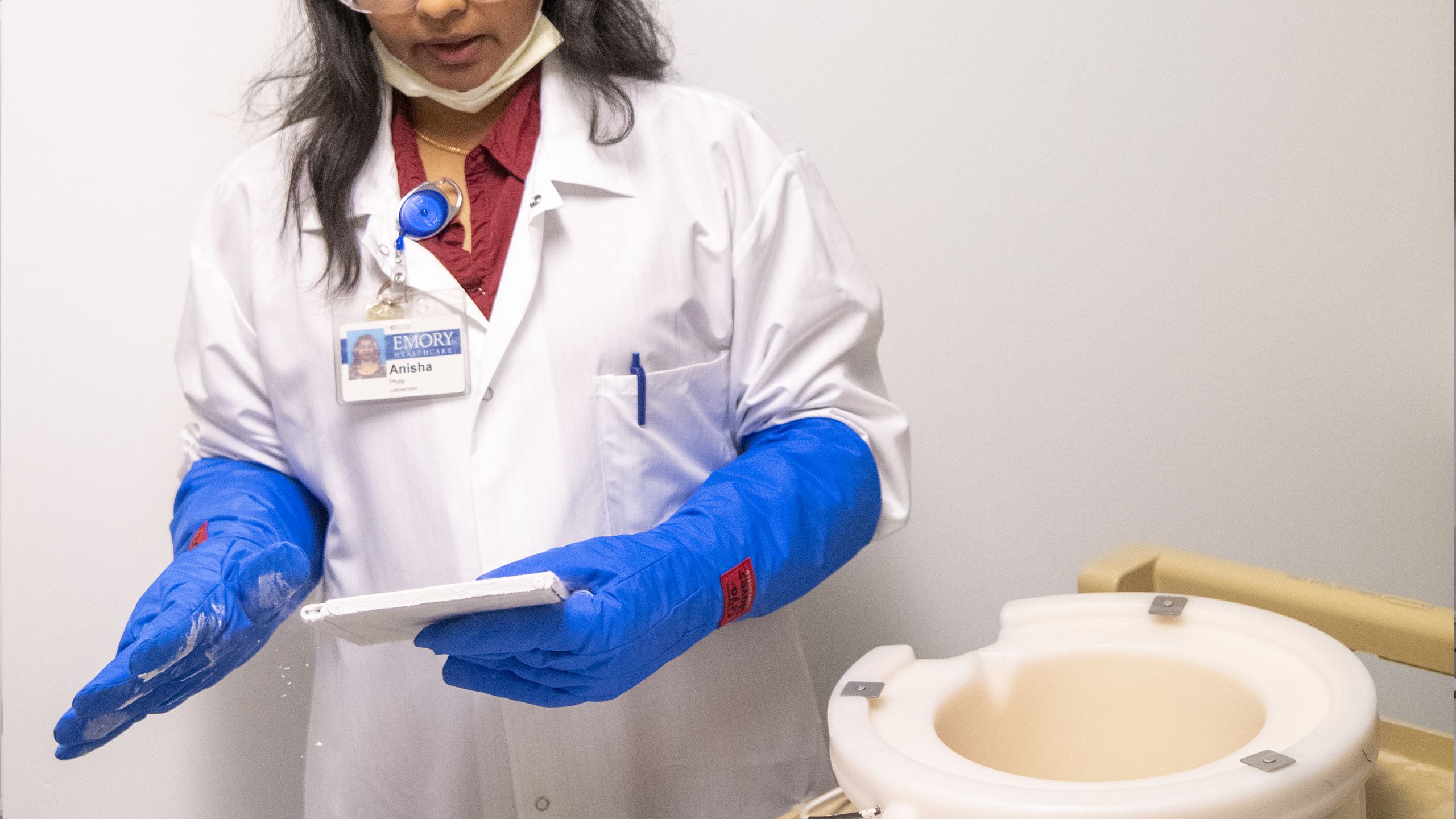 Photo series illustrating the CAR T-cell therapy process