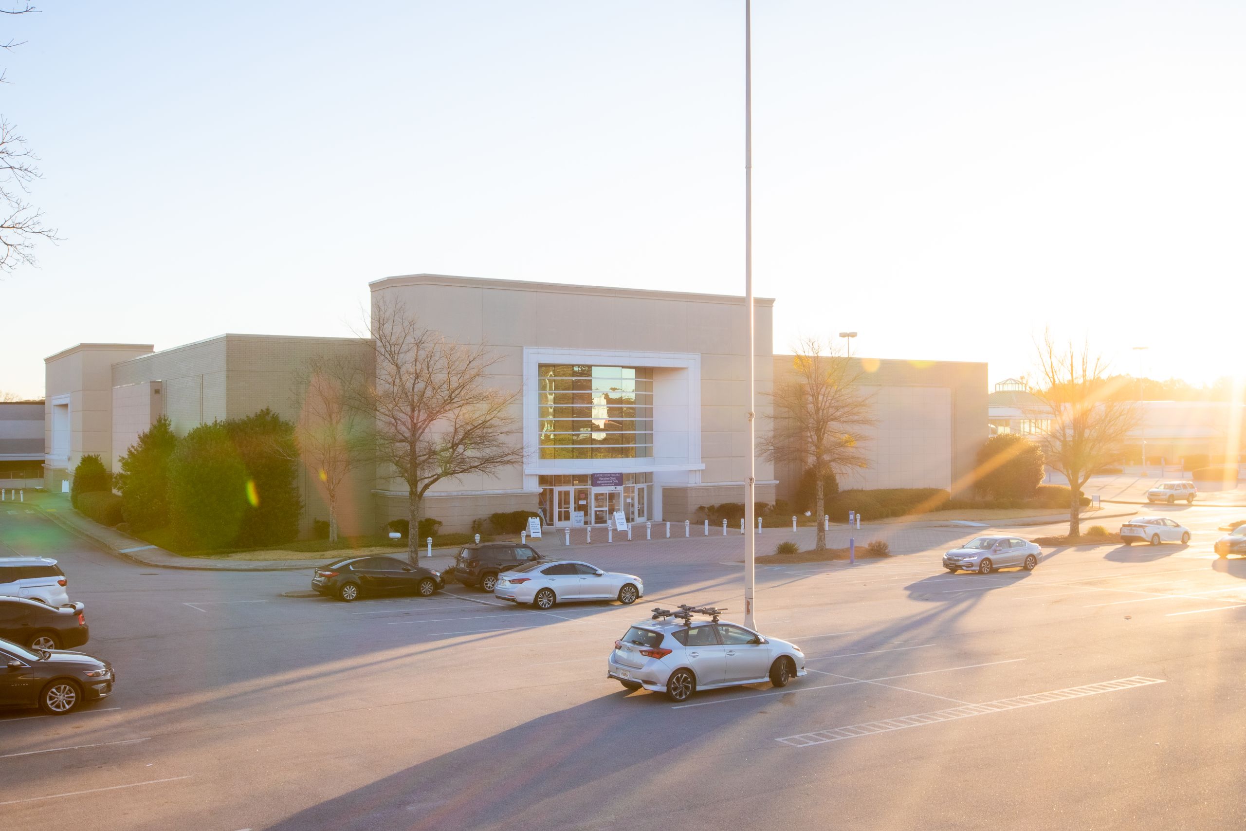 an exterior photo of the old Kohl's department store shows an Emory Healthcare sign