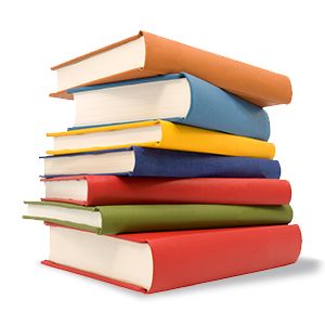 Stack of colorful books