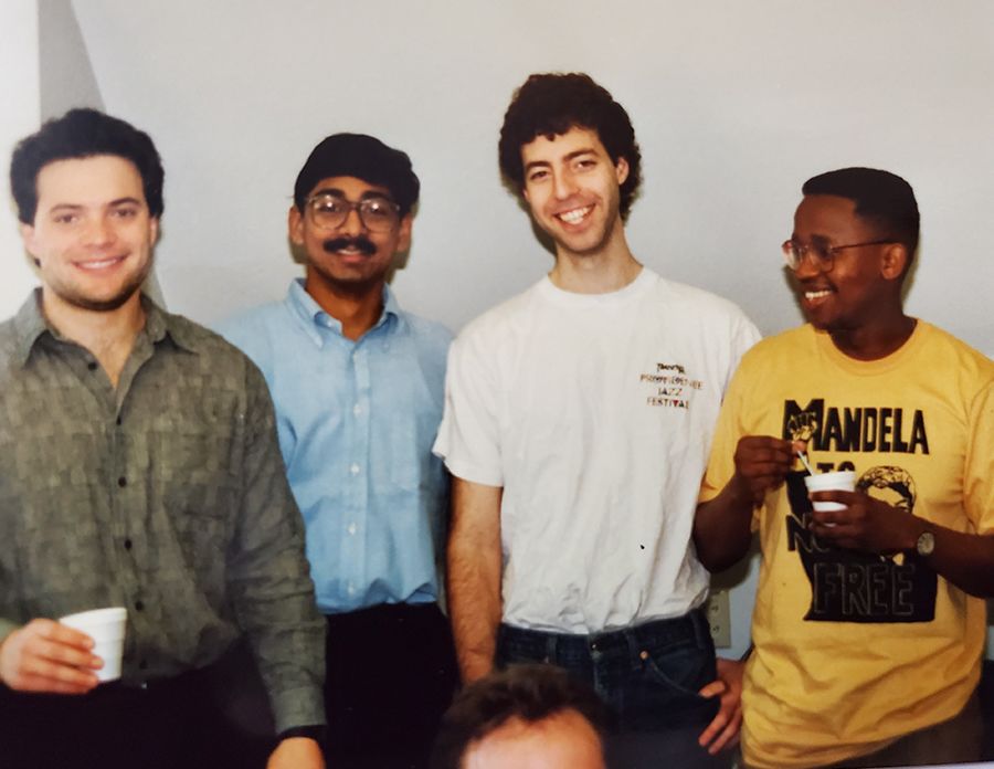 Ravi Bellamkonda with fellow graduate students
