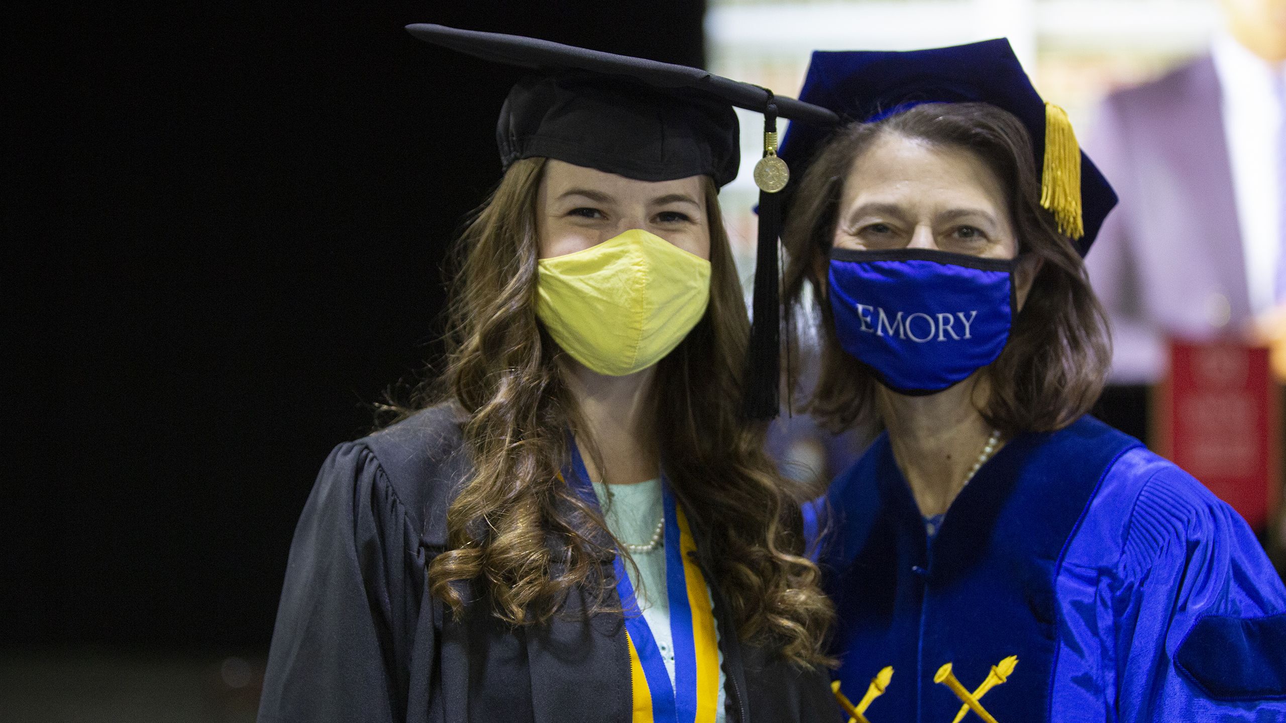 Two people at graduation