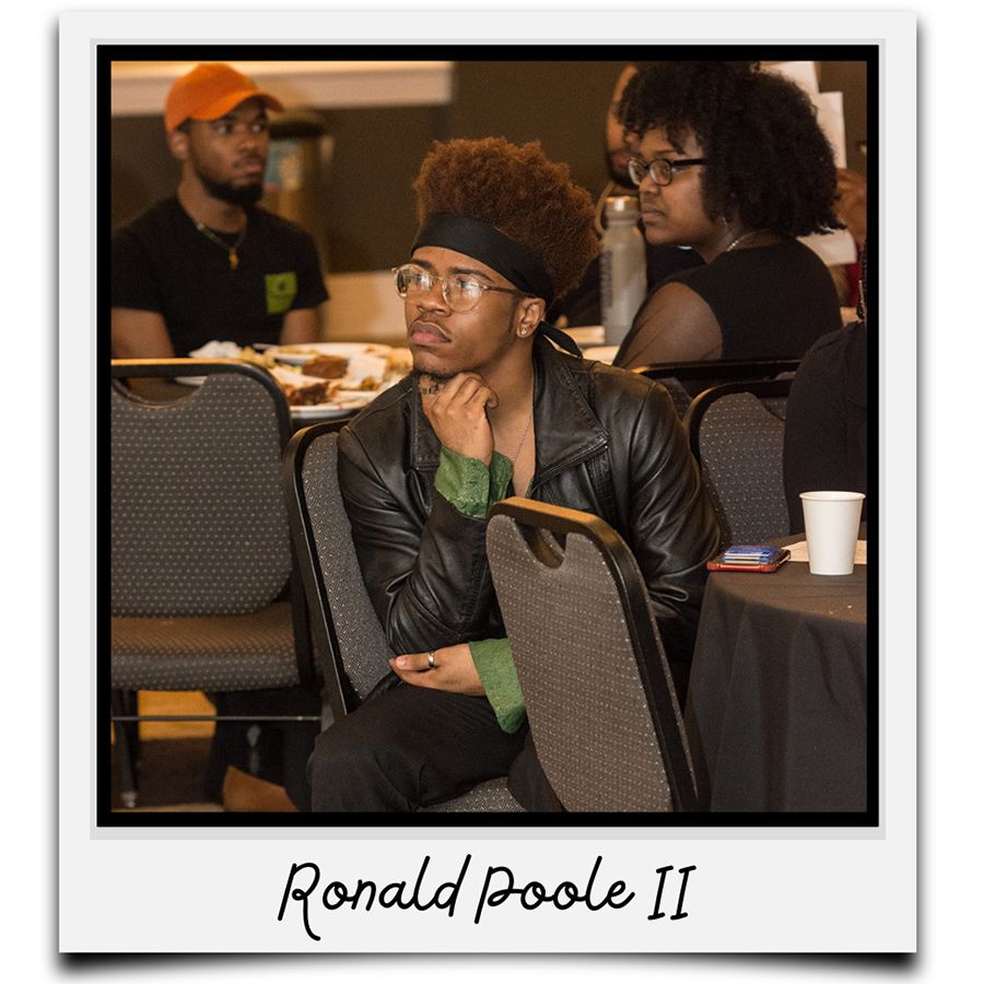 A Polaroid-style photo of Ronald Poole II
