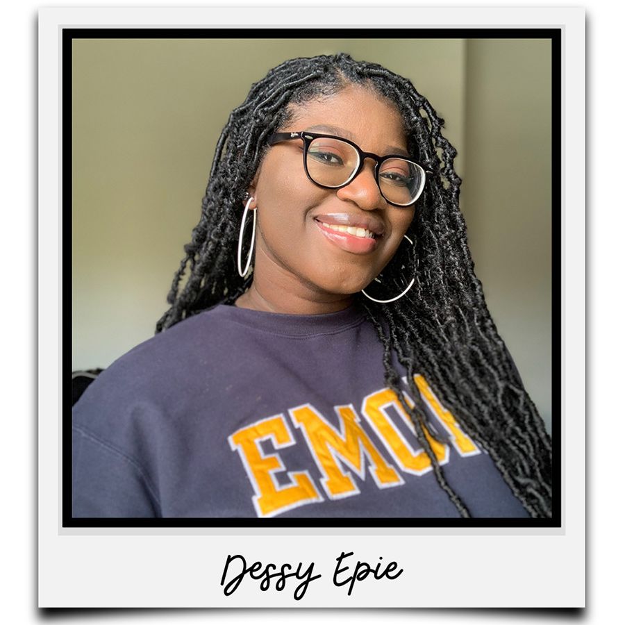 A Polaroid-style photo of Dessy Epie